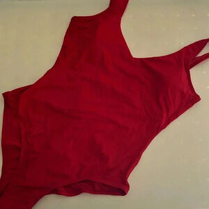Andie Red Women's One Piece Swimsuit NWT